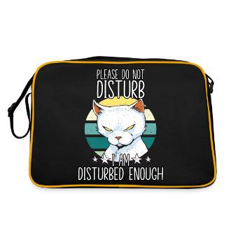 Funny Cat Costume Cat Owner Motif Cats - Retro Bag - black/gold - Back