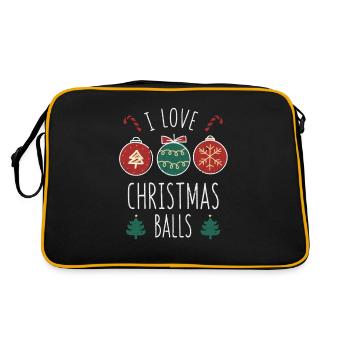 Drôle de Noël Blagues sales inappropriées - Sac Retro - noir/or - Dos