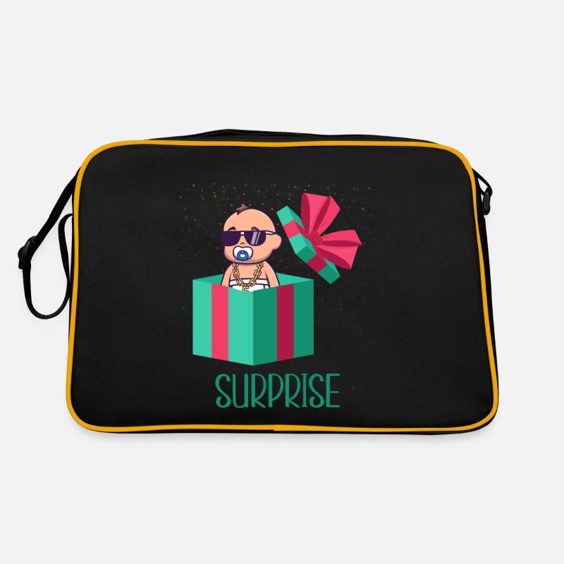 Surprise Idée Cadeau Annoncement de Grossesse Sac Retro