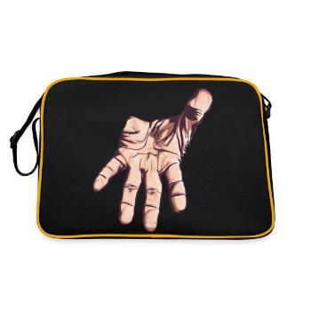 tendre la main, art vectoriel - Sac Retro - noir/or - Dos