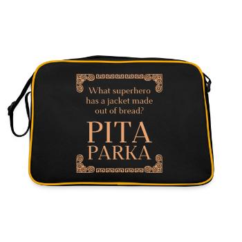 Antike Griechische Mythologie und Griechisches - Retro Tasche - Schwarz/Gold - Hinten