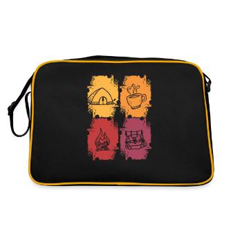 Accessoires de camping Vintage - Sac Retro - noir/or - Dos
