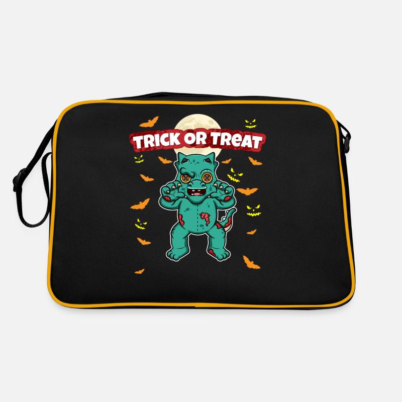 Truc ou traiter effrayant monstre d’Halloween effrayant Sac Retro