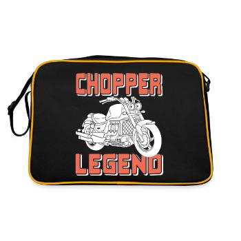 CHOPPER Legend Cool Retro Motorbike Rider Tee - Sac Retro - noir/or - Dos