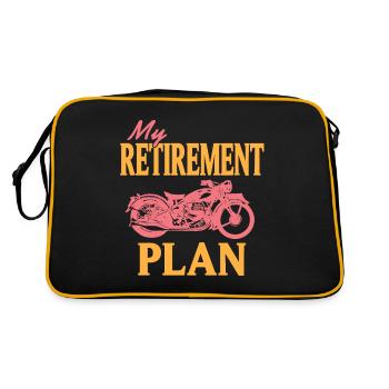 Mon plan de retraite Cool Retro Motorbike Rider - Sac Retro - noir/or - Dos