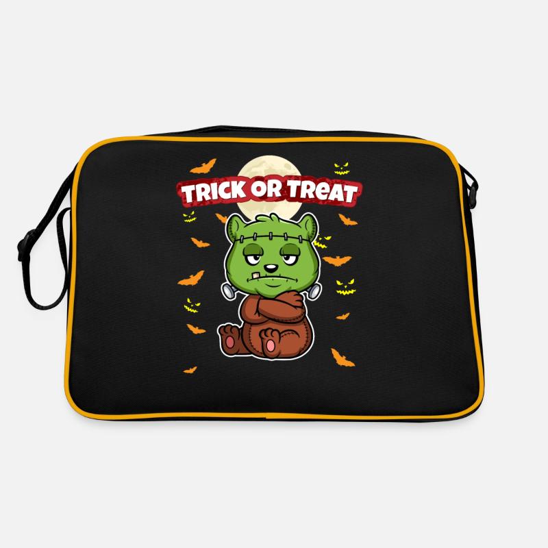 Truc ou traiter effrayant monstre d’Halloween effrayant Sac Retro