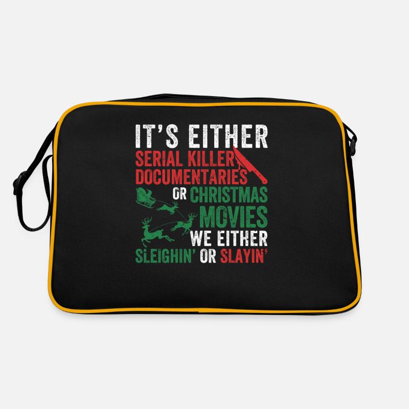 Either Serial Killer Documentaries Christmas Retro Bag