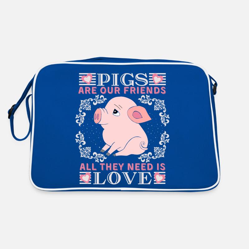 Pig, pig-piglet, funny saying with piglet Retro Bag