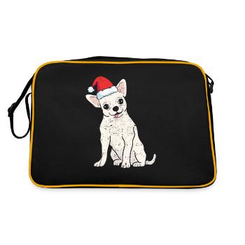 Père Noël Cap Chihuahua Chiwawa Dog Ward - Sac Retro - noir/or - Dos