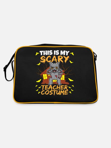 C’est mon effrayant professeur Costume School Halloween - Sac Retro - noir/or - Dos