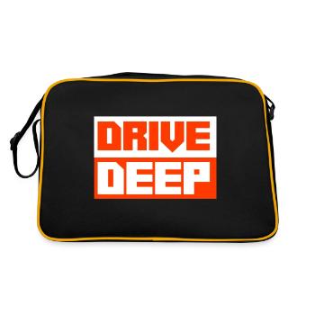 Lowered Tuning Car - Retro Bag - black/gold - Back