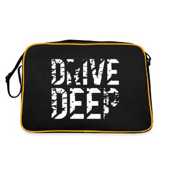 Lowered Tuning Car - Retro Bag - black/gold - Back