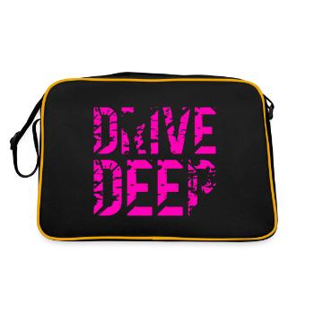Lowered Tuning Car - Retro Bag - black/gold - Back