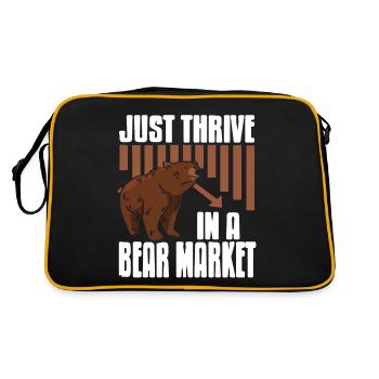 Il suffit de prospérer dans un marché baissier Cool Trader Design - Sac Retro - noir/or - Dos