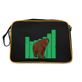 Vintage Cool Bear Market Cycle Investor T-Shirt - Sac Retro - noir/or - Dos