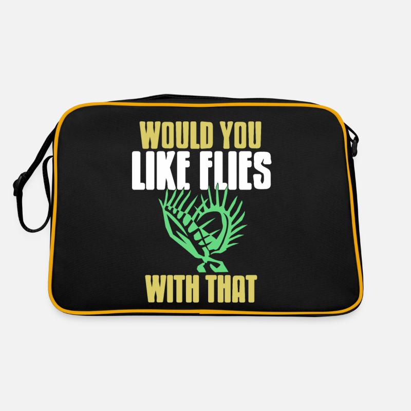 Would You Like Flies With That Funny Flytrap Retro Tasche