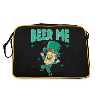 Fête irlandaise de la Saint-Patrick - Sac Retro - noir/or - Dos