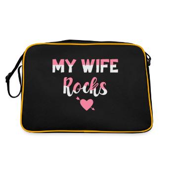 Ma femme déchiquette Ma femme bascule - Sac Retro - noir/or - Dos
