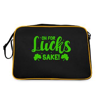Fête irlandaise de la Saint-Patrick - Sac Retro - noir/or - Dos