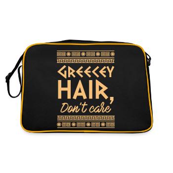 Antike Griechische Mythologie und Griechisches - Retro Tasche - Schwarz/Gold - Hinten