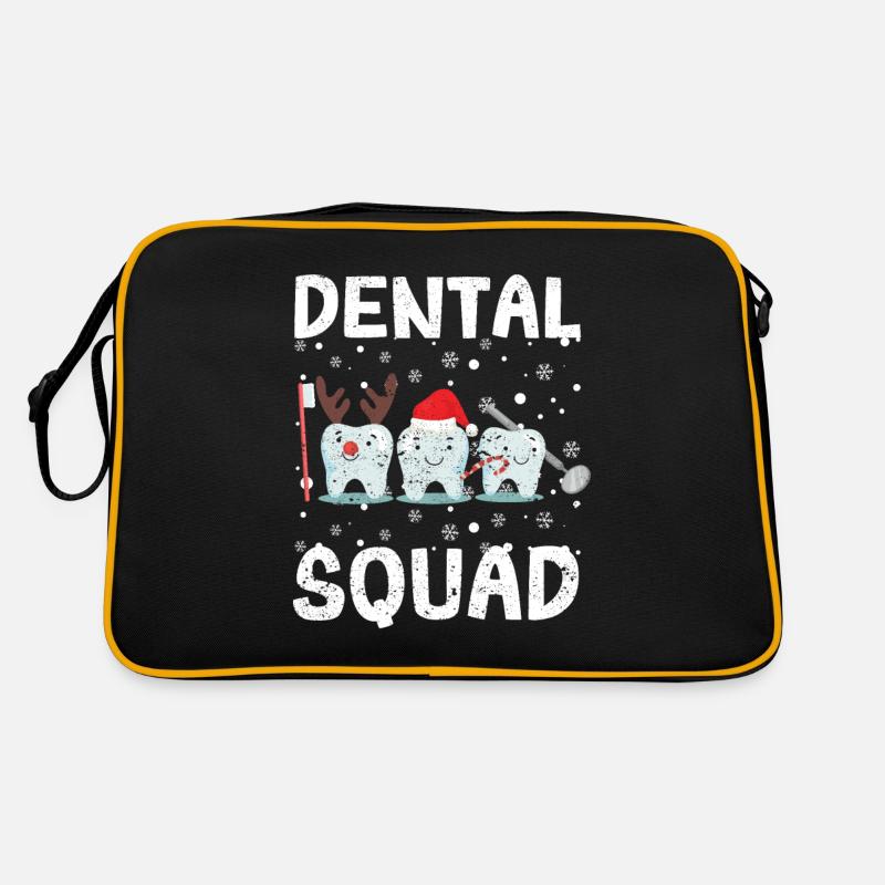 Dental Squad Teeth Dentiste Joyeux Noël Sac Retro