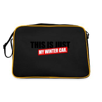 Just my winter car - Retro Bag - black/gold - Back