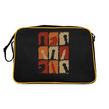 Pièces d’échecs Rétro - Sac Retro - noir/or - Dos