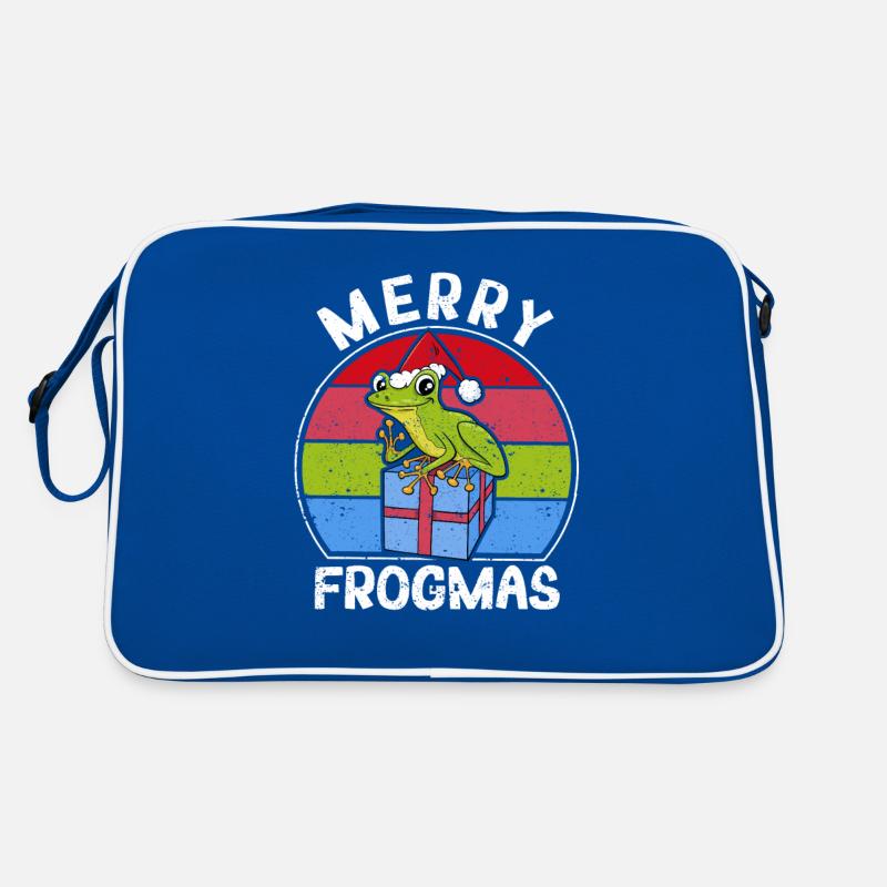 Grenouille Pyjama de Noël Casquette de Père Noël Sac Retro