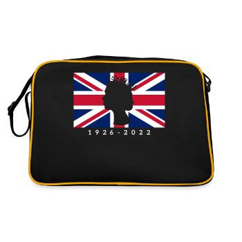RIP Queen Uk Flag - Retro Bag - black/gold - Back
