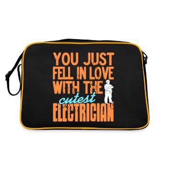 Vous venez de tomber amoureux de l’électricien le plus mignon - Sac Retro - noir/or - Dos