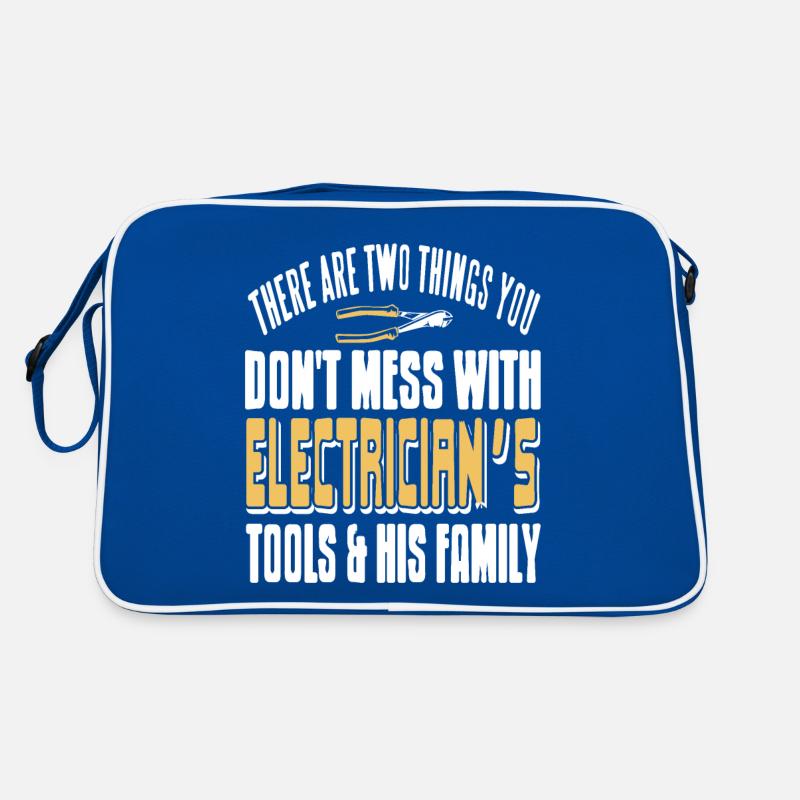 Don't Mess With Electrician's Tools & His Family Retro Bag