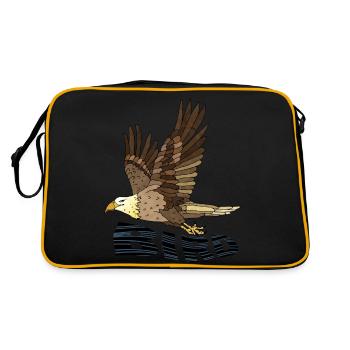 Oiseau - Sac Retro - noir/or - Dos