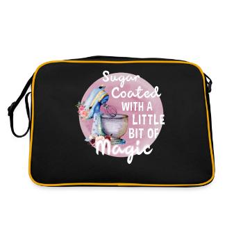 Baking Baker Baker Bakery Confectionery Cake - Retro Bag - black/gold - Back
