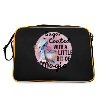 Baking Baker Baker Bakery Confectionery Cake - Retro Bag - black/gold - Back