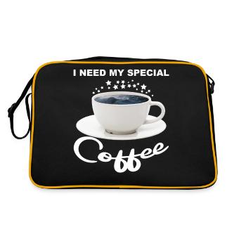 Coffee cup - I dream of the sea - Retro Bag - black/gold - Back