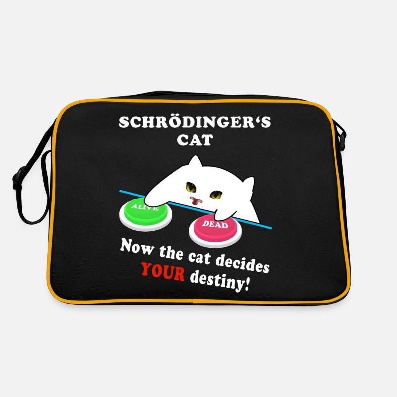 Schrödingers Katze - wähle Weise! Retro Tasche