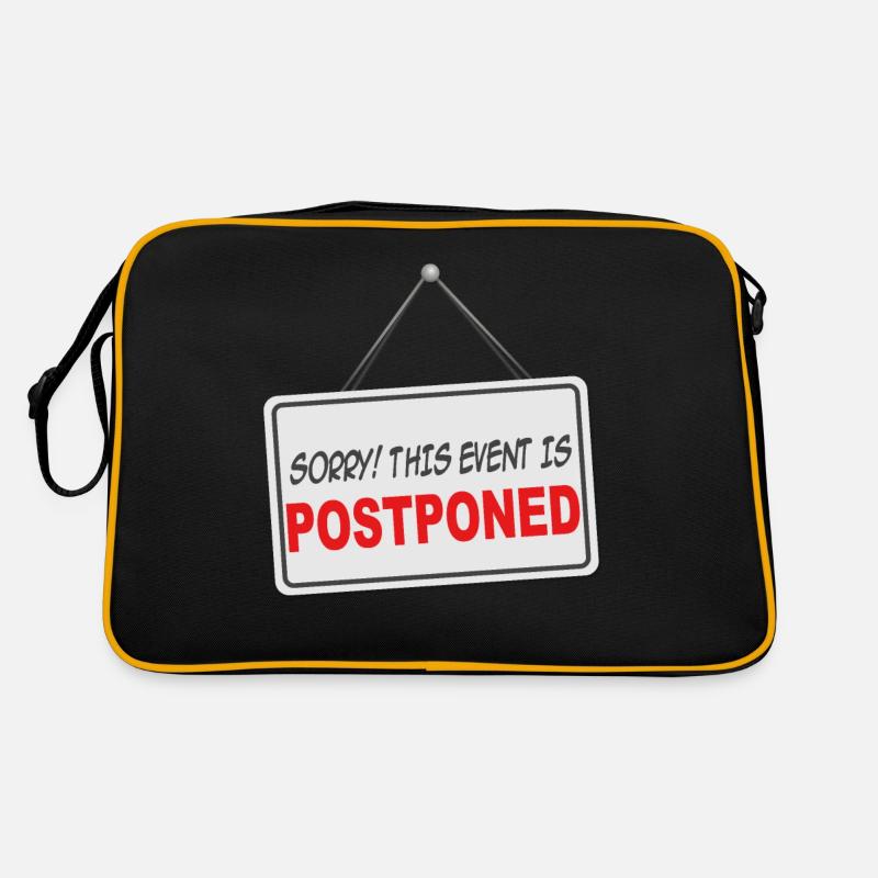 Sign sorry, this event has been postponed Retro Bag