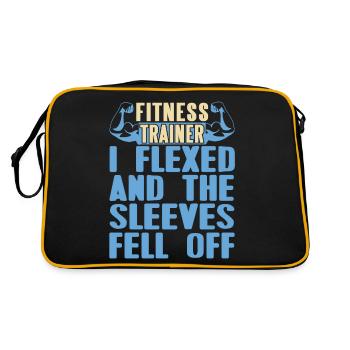 Flexed & The Sleeves Fell Off Funny Fitness - Sac Retro - noir/or - Dos
