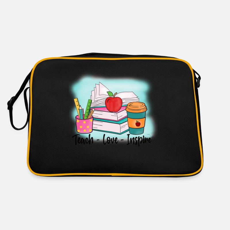 Enseignants Enseignants École Enseignants Personnel enseignant Sac Retro
