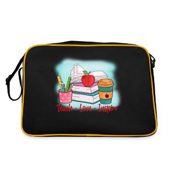 Teachers Teachers School Teachers Teaching Staff - Retro Bag - black/gold - Back