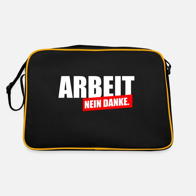 Arbeit nein Danke Retro Tasche