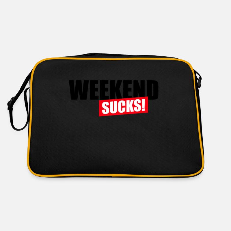 Weekend sucks Retro Tasche