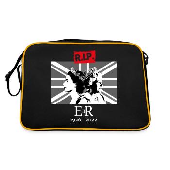Queen Elizabeth II - RIP - La fin d’une époque - Sac Retro - noir/or - Dos