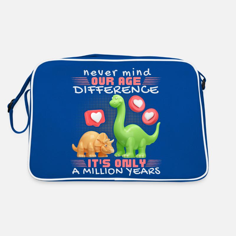 Verliebter Dinosaurier lustiger Spruch Dino-Spruch Retro Tasche