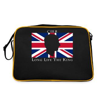Long Live The King Uk Flag - Retro Bag - black/gold - Back