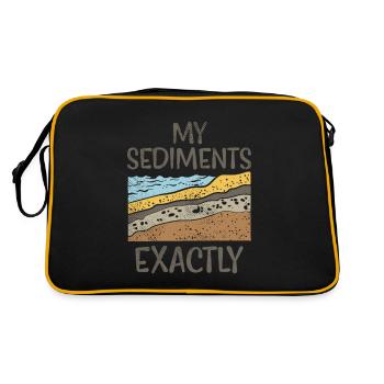 Geology My Sediments Exactly - Retro Bag - black/gold - Back