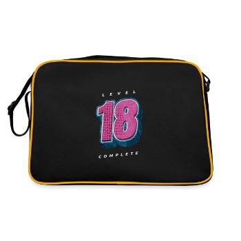 Level 18 Complete Snake Style - Retro Bag - black/gold - Back