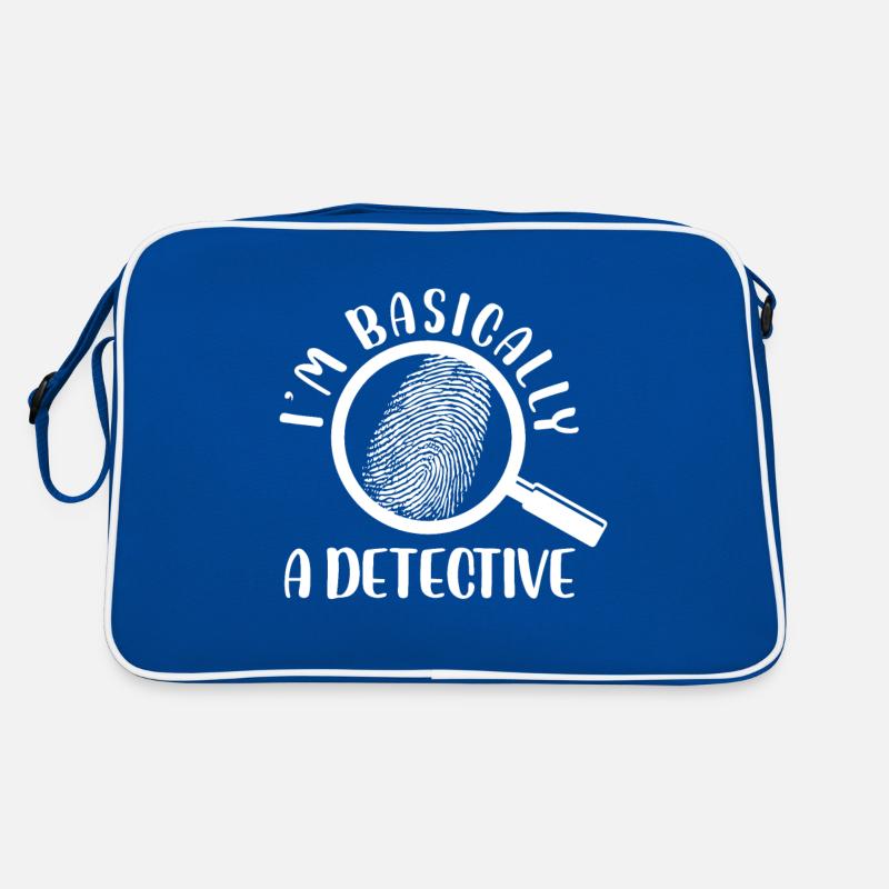 forensic fingerprint magnifying flass design Retro Bag