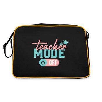 Mode enseignant Off Happy Last Day Of School Summer - Sac Retro - noir/or - Dos