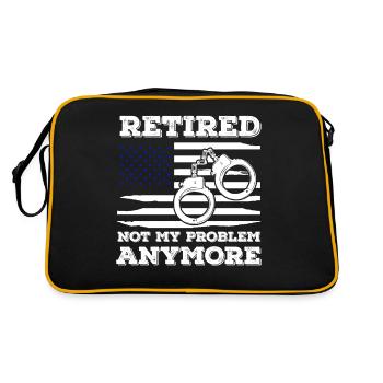 retraité plus mon problème usa Design - Sac Retro - noir/or - Dos